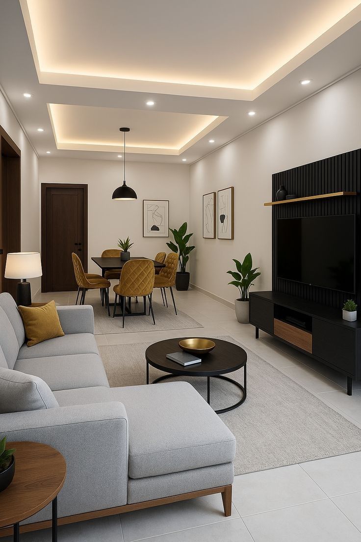 Modern apartment living space